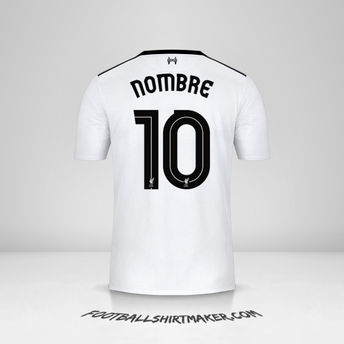Jersey Liverpool FC Cup 2017/18 Visita -  nombre - 10