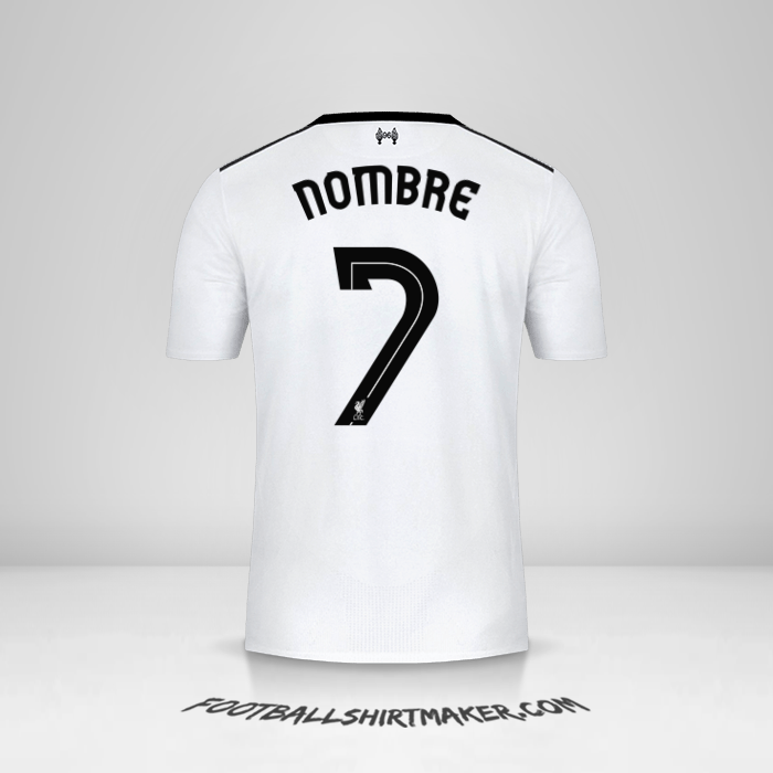 Jersey Liverpool FC Cup 2017/18 Visita -  nombre - 7