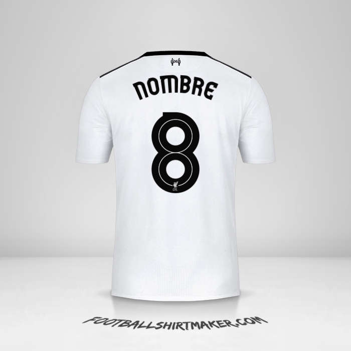 Camiseta Liverpool FC Cup 2017/18 Visita -  nombre - 8