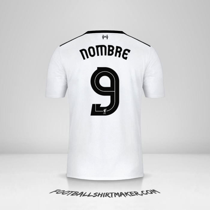 Jersey Liverpool FC Cup 2017/18 Visita -  nombre - 9