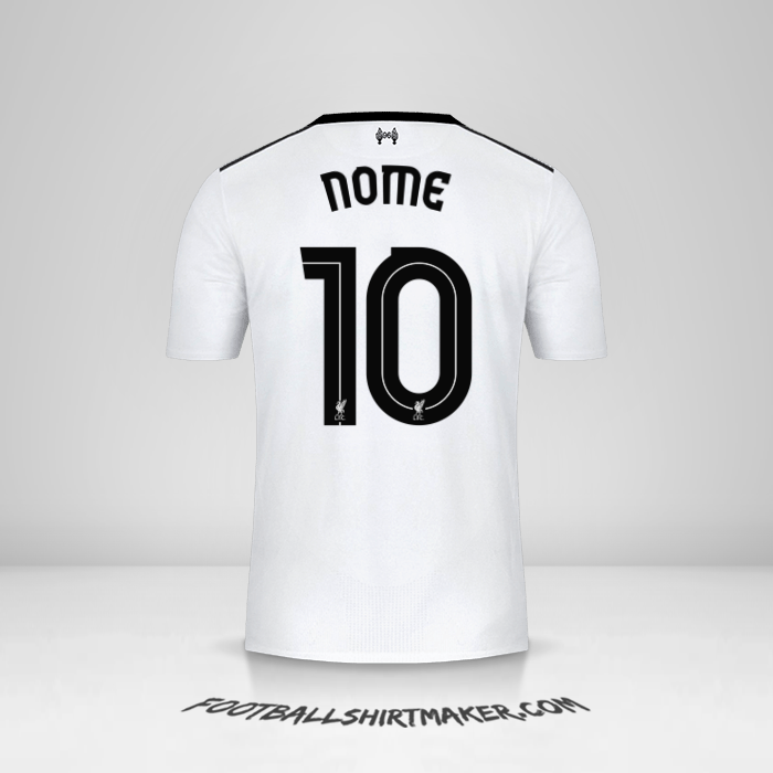 Maglia Liverpool FC Cup 2017/18 Seconda -  nome - 10
