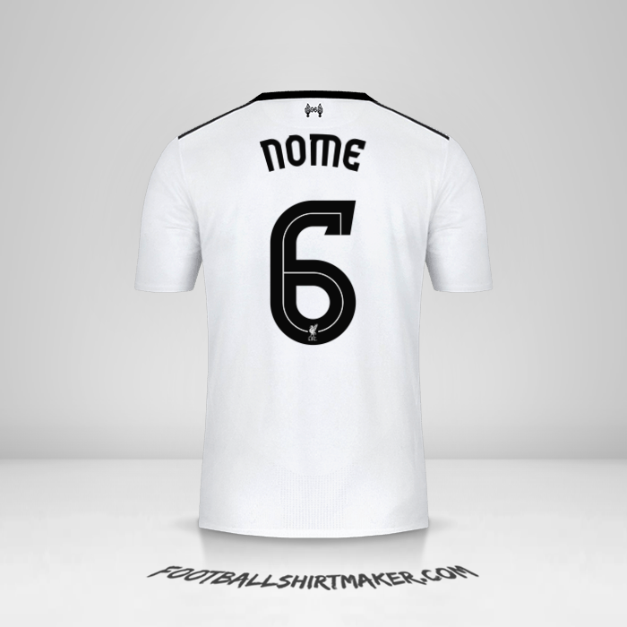 Maglia Liverpool FC Cup 2017/18 Seconda -  nome - 6