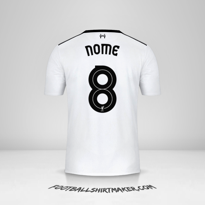 Maglia Liverpool FC Cup 2017/18 Seconda -  nome - 8