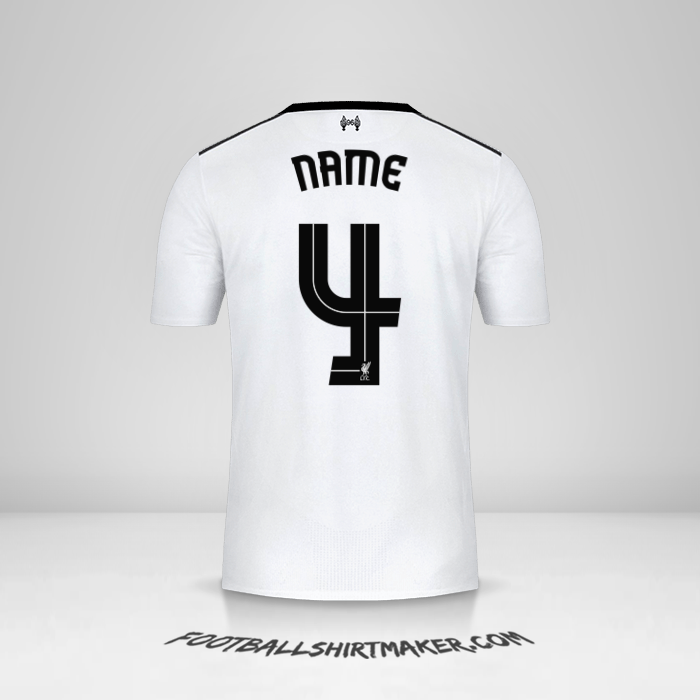 Trikot Liverpool FC Cup 2017/18 Auswärts -  name - 4