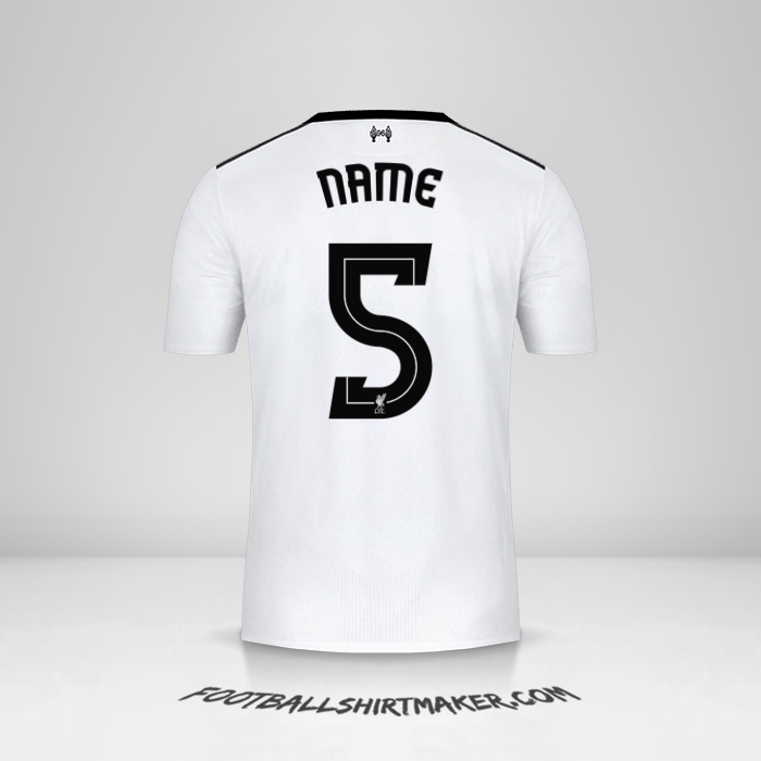 Jersey Liverpool FC Cup 2017/18 Away -  name - 5