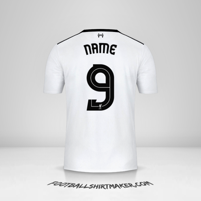 Jersey Liverpool FC Cup 2017/18 Away -  name - 9