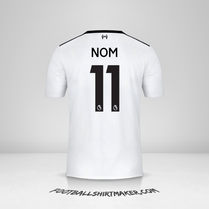 Maillot Liverpool FC 2017/18 Extérieur -  nom - 11