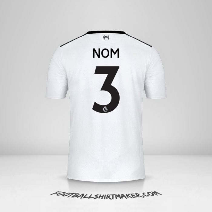 Maillot Liverpool FC 2017/18 Extérieur -  nom - 3