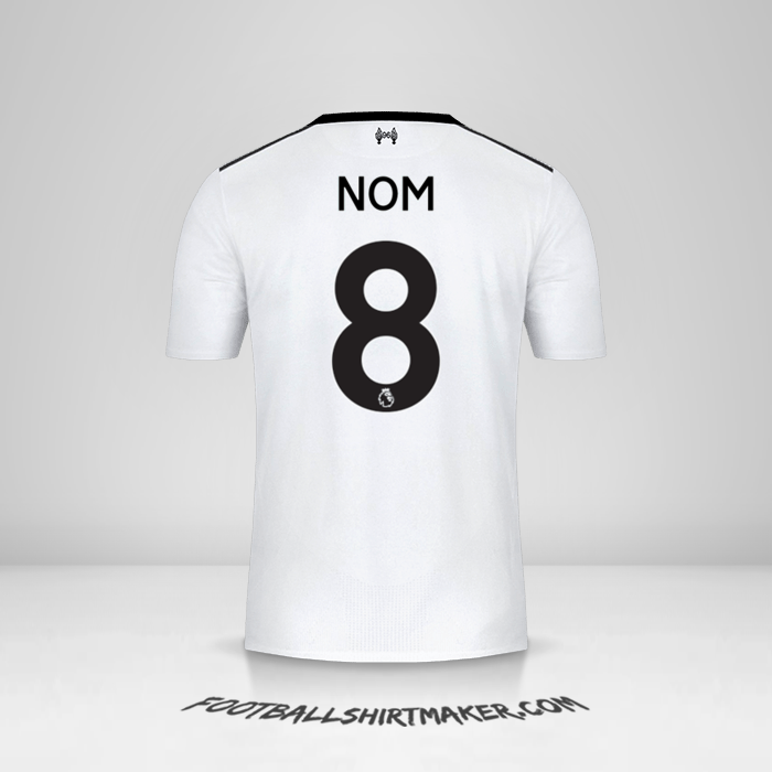 Maillot Liverpool FC 2017/18 Extérieur -  nom - 8