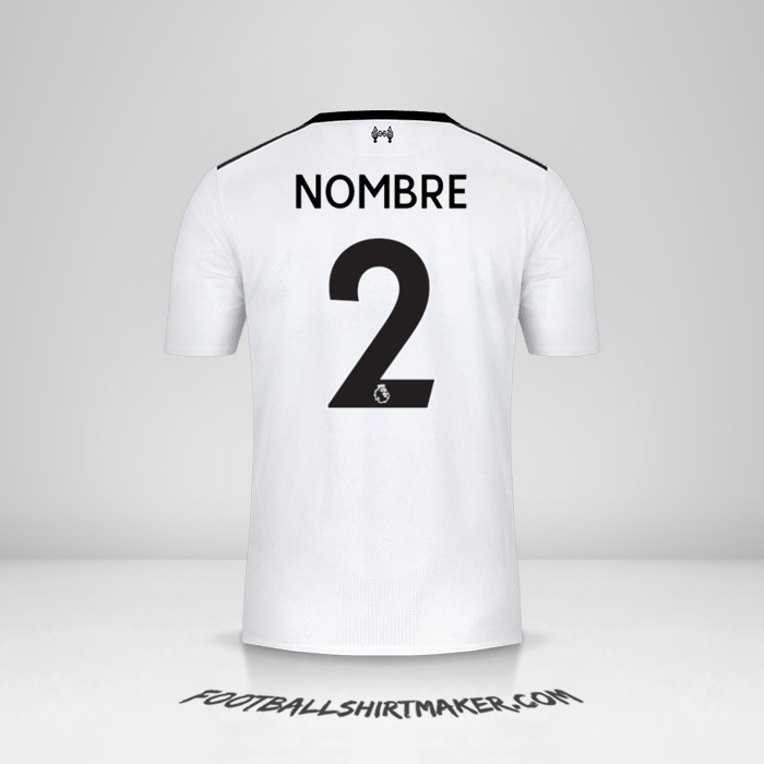 Camiseta Liverpool FC 2017/18 Visita -  nombre - 2