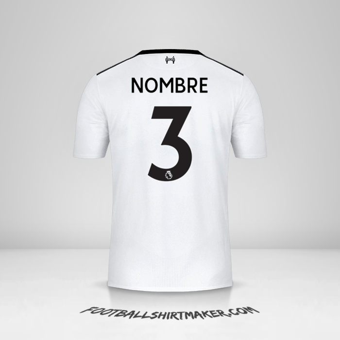 Jersey Liverpool FC 2017/18 Visita -  nombre - 3