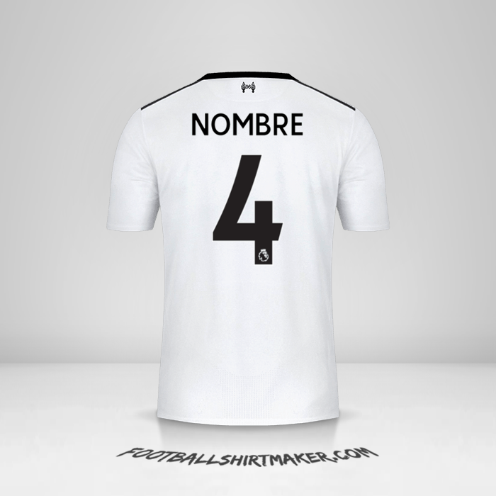 Jersey Liverpool FC 2017/18 Visita -  nombre - 4