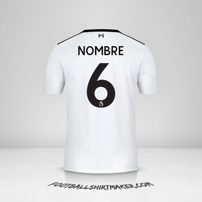 Camiseta Liverpool FC 2017/18 Visita -  nombre - 6