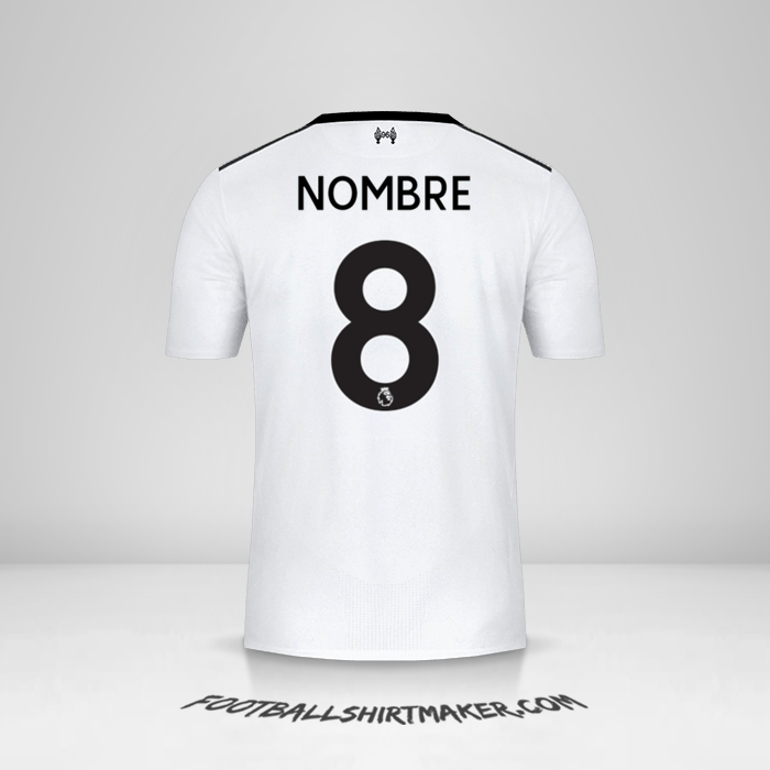 Camiseta Liverpool FC 2017/18 Visita -  nombre - 8