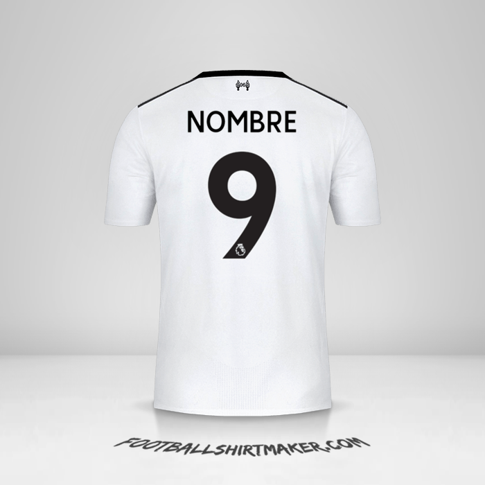 Jersey Liverpool FC 2017/18 Visita -  nombre - 9