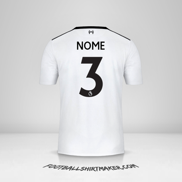 Camisa Liverpool FC 2017/18 Alternativa -  nome - 3