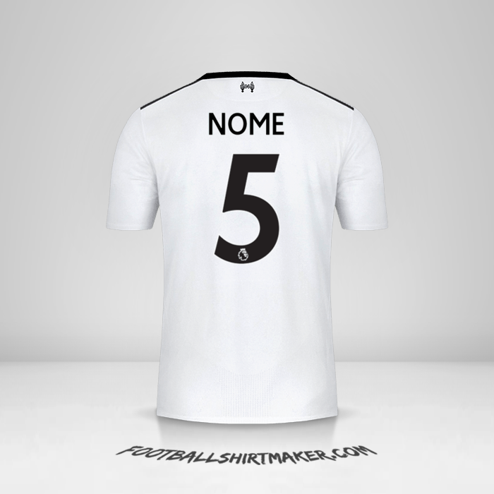 Camisola Liverpool FC 2017/18 Alternativa -  nome - 5