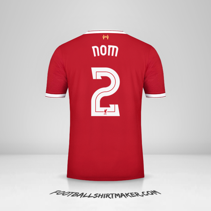 Maillot Liverpool FC Cup 2017/18 -  nom - 2