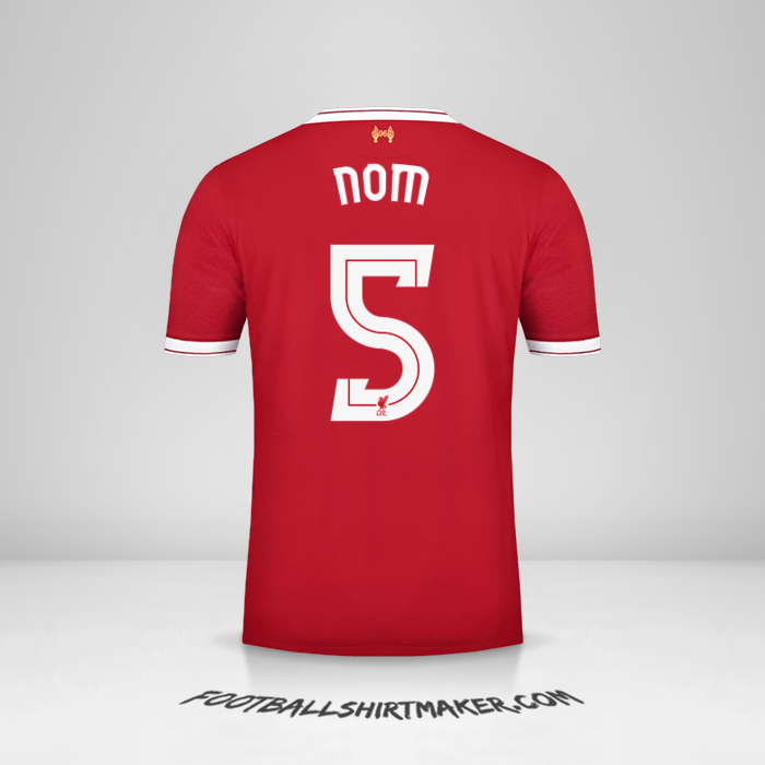 Maillot Liverpool FC Cup 2017/18 -  nom - 5