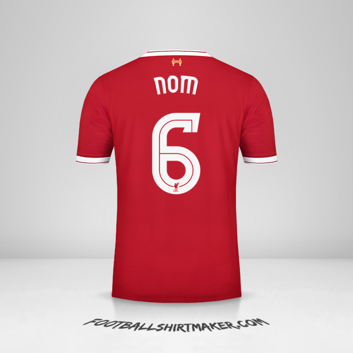 Maillot Liverpool FC Cup 2017/18 -  nom - 6