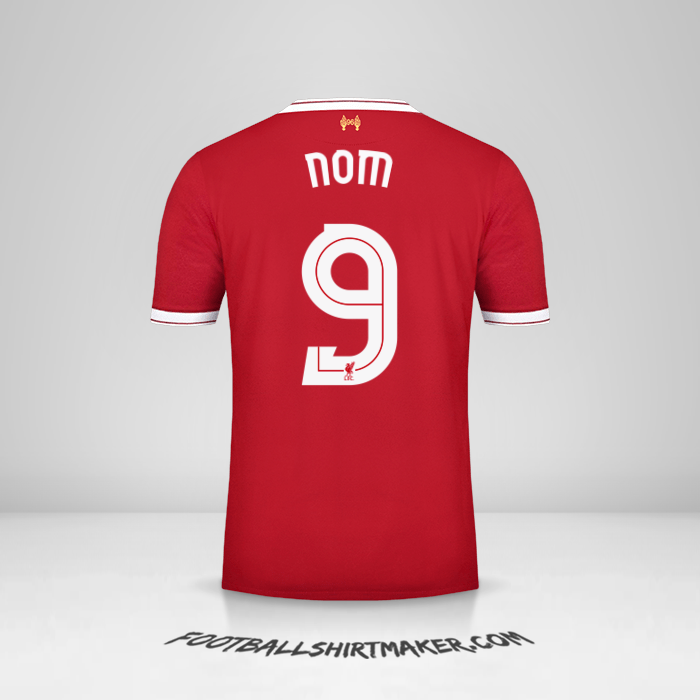 Maillot Liverpool FC Cup 2017/18 -  nom - 9