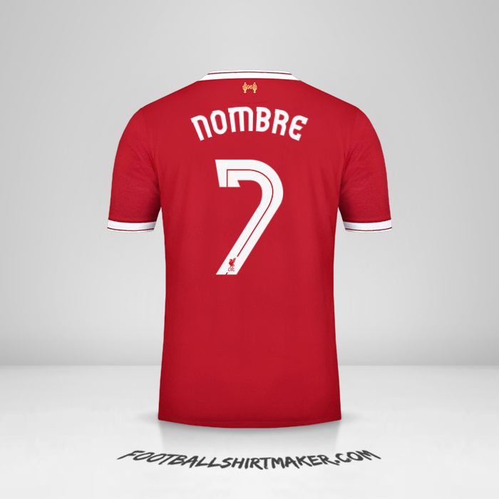 Jersey Liverpool FC Cup 2017/18 -  nombre - 7
