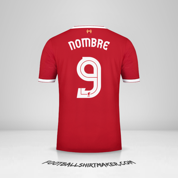 Jersey Liverpool FC Cup 2017/18 -  nombre - 9
