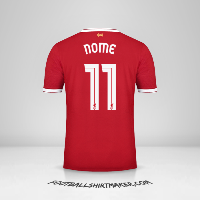 Camisa Liverpool FC Cup 2017/18 -  nome - 11