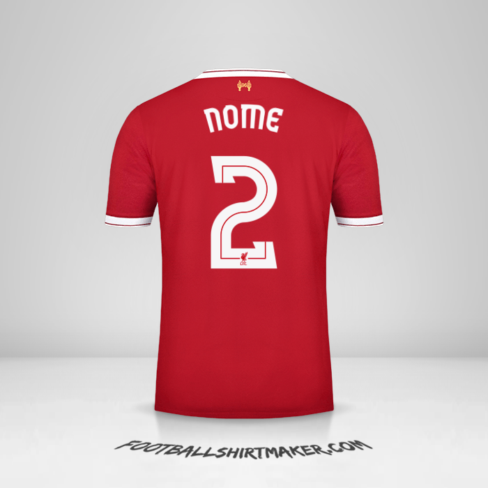 Camisa Liverpool FC Cup 2017/18 -  nome - 2
