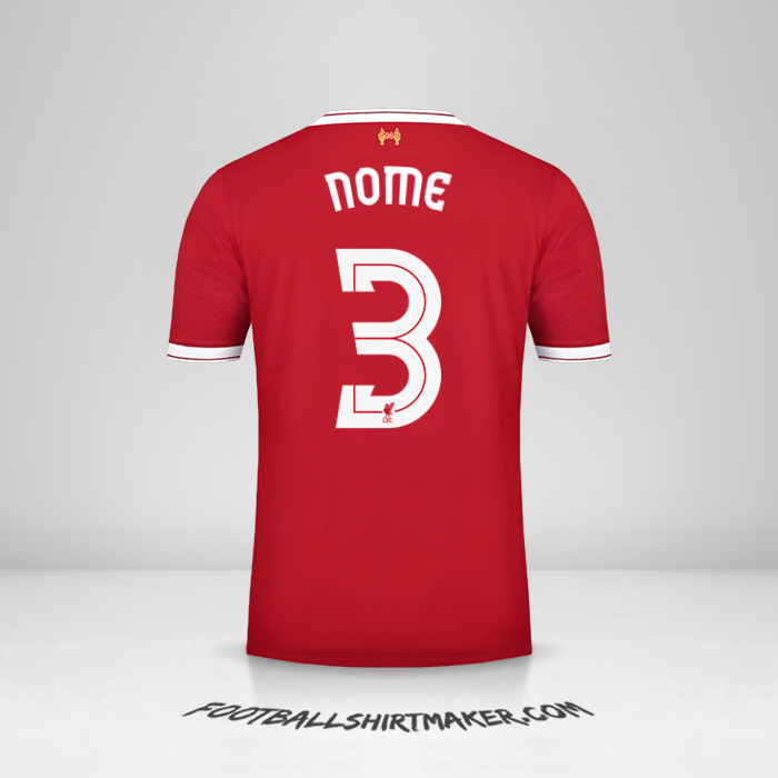 Camisola Liverpool FC Cup 2017/18 -  nome - 3