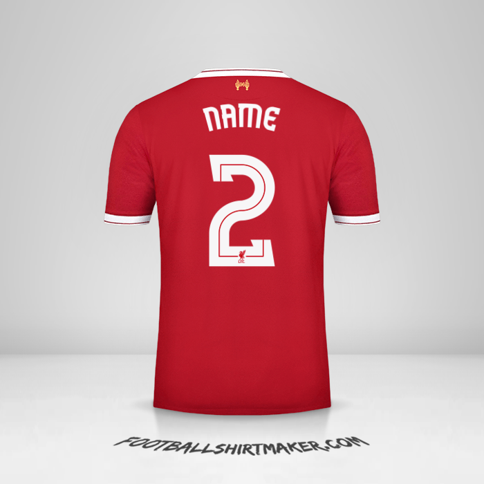 Jersey Liverpool FC Cup 2017/18 -  name - 2