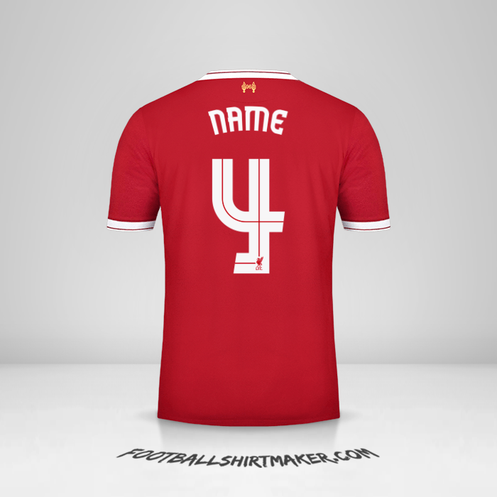 Trikot Liverpool FC Cup 2017/18 -  name - 4