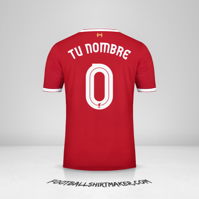 Jersey Liverpool FC Cup 2017/18 -  tu nombre - 0
