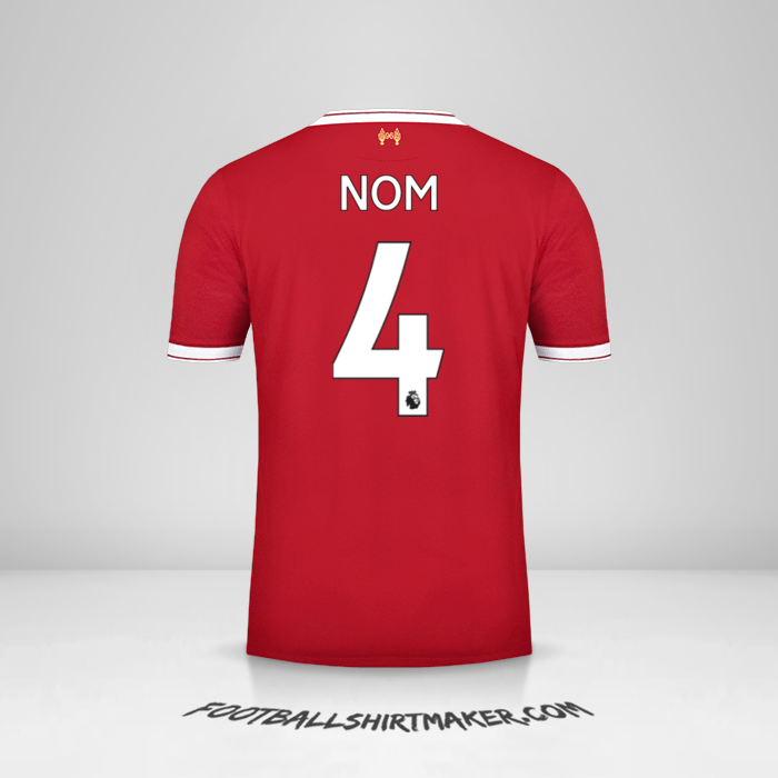 Maillot Liverpool FC 2017/18 -  nom - 4