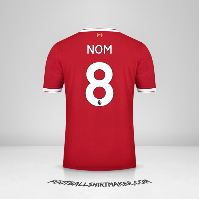 Maillot Liverpool FC 2017/18 -  nom - 8