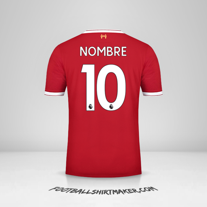 Jersey Liverpool FC 2017/18 -  nombre - 10