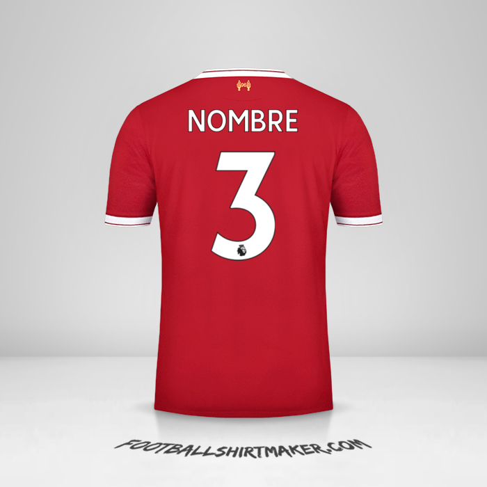 Jersey Liverpool FC 2017/18 -  nombre - 3