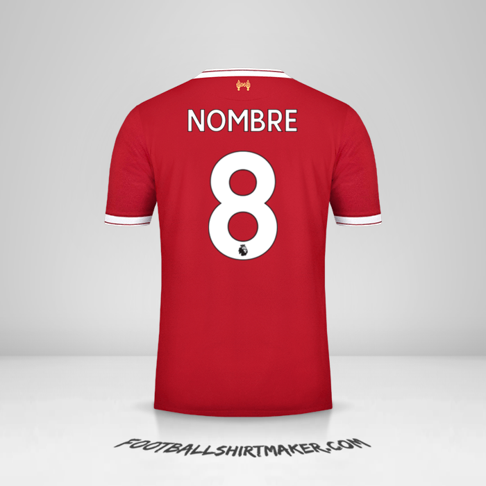 Camiseta Liverpool FC 2017/18 -  nombre - 8