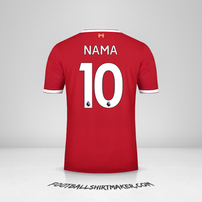 Jersey Liverpool FC 2017/18 -  nama - 10