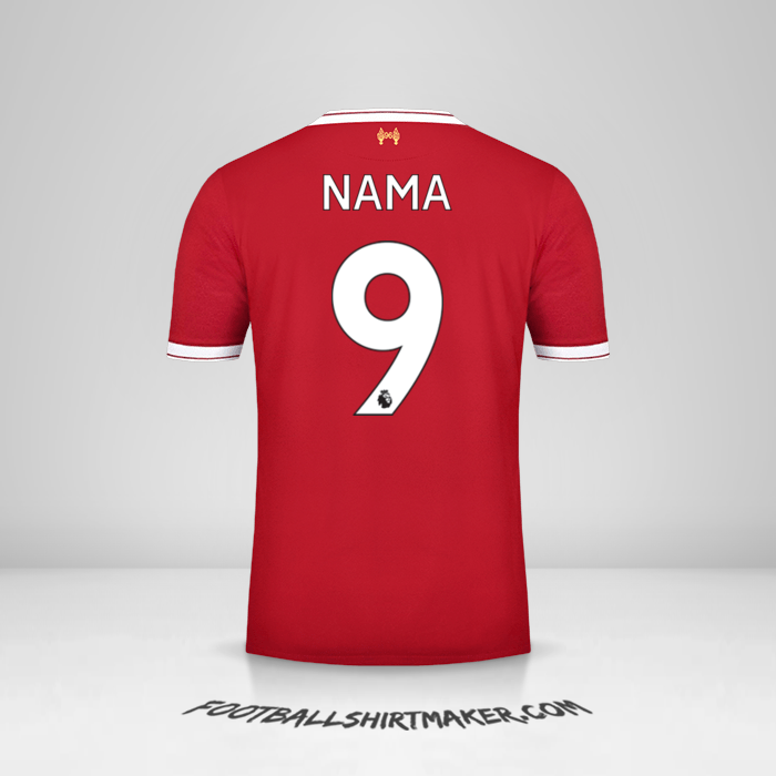 Jersey Liverpool FC 2017/18 -  nama - 9