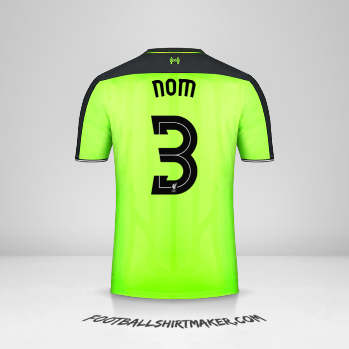 Maillot Liverpool FC Cup 2016/17 Troisième -  nom - 3