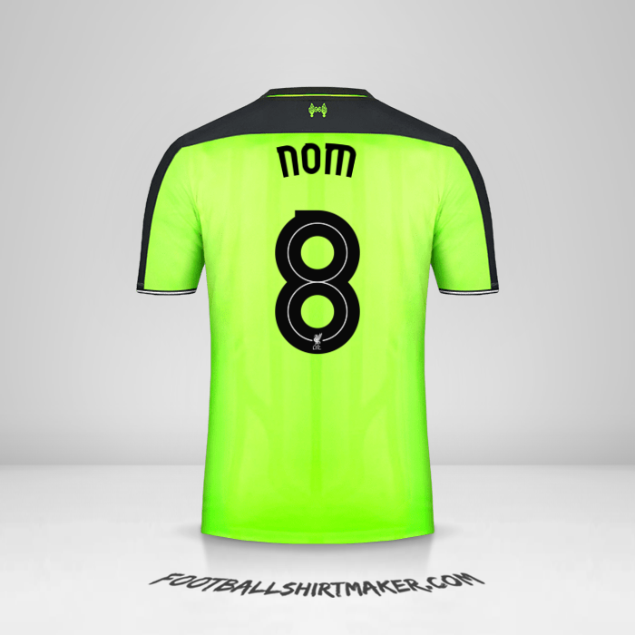 Maillot Liverpool FC Cup 2016/17 Troisième -  nom - 8