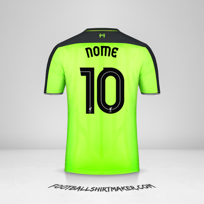 Maglia Liverpool FC Cup 2016/17 Terza -  nome - 10