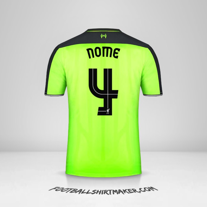 Camisola Liverpool FC Cup 2016/17 Terceira -  nome - 4