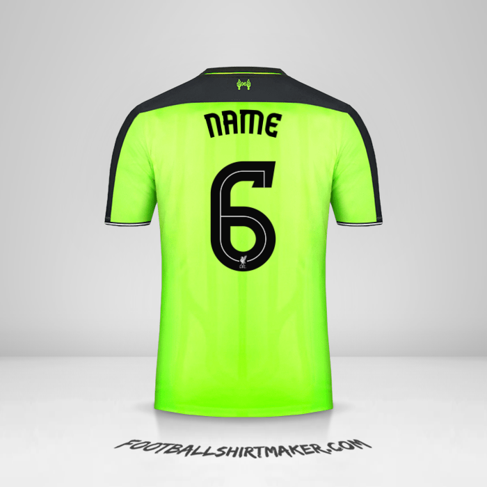 Jersey Liverpool FC Cup 2016/17 Third -  name - 6