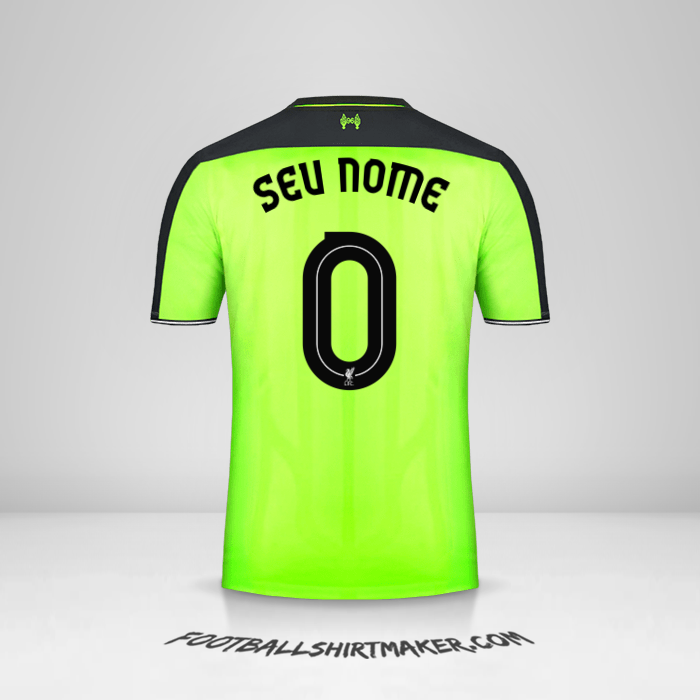 Camisa Liverpool FC Cup 2016/17 III -  seu nome - 0