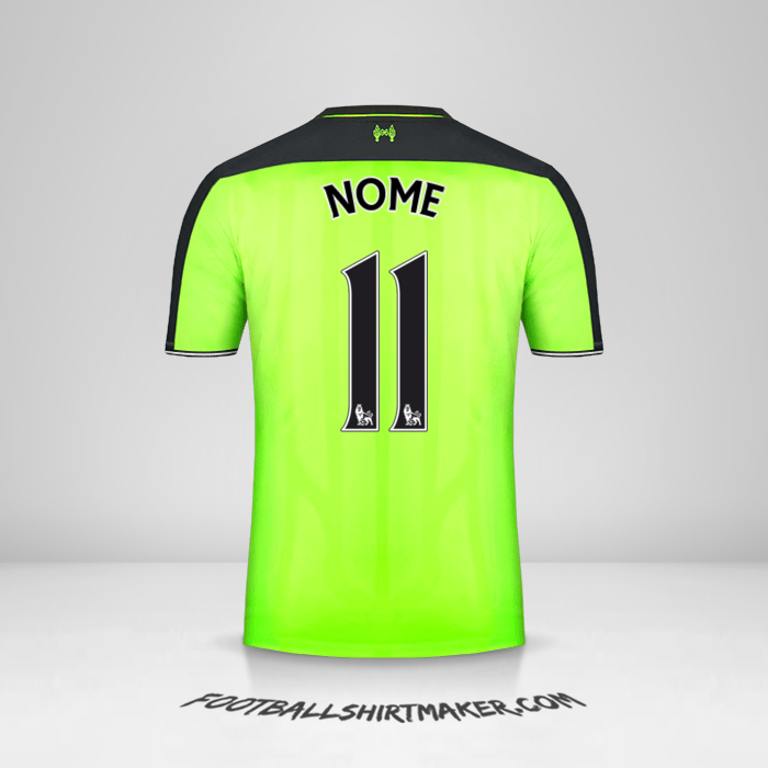 Maglia Liverpool FC 2016/17 Terza -  nome - 11