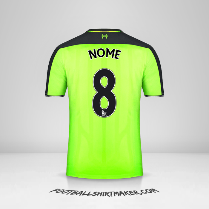 Maglia Liverpool FC 2016/17 Terza -  nome - 8