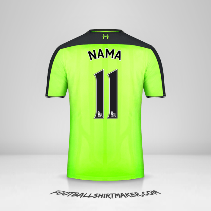Jersey Liverpool FC 2016/17 Ketiga -  nama - 11