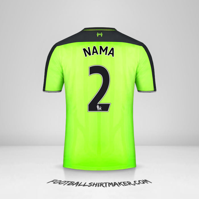 Jersey Liverpool FC 2016/17 Ketiga -  nama - 2